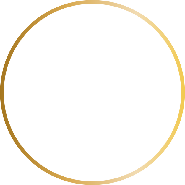 Gradient Gold Round Frame